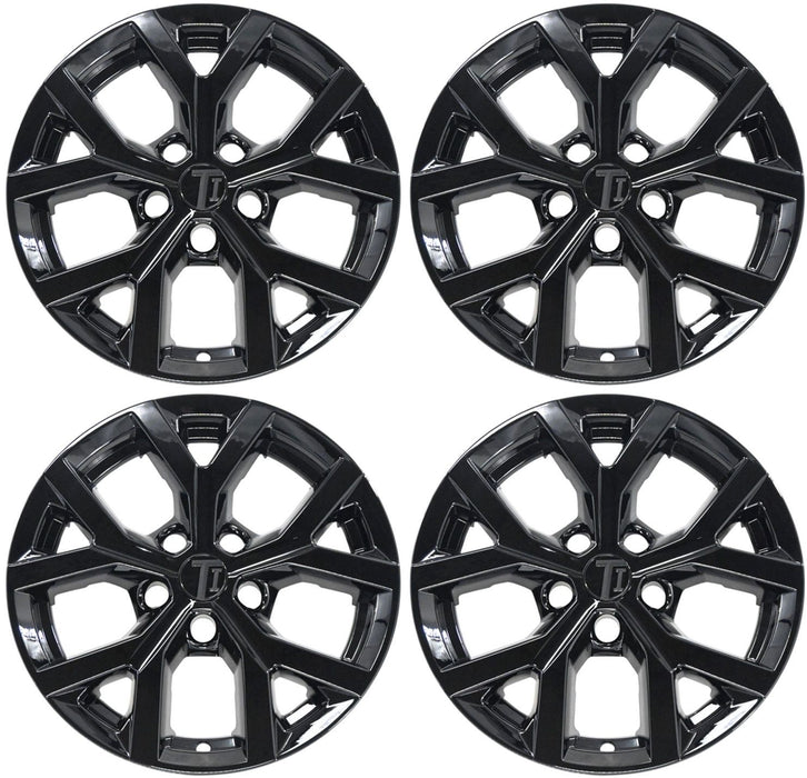 Four WSK881-18BLK gloss black wheel skins from the set for 2024 Jeep Grand Cherokee