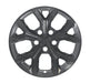 Back of WSK881-18BLK gloss black wheel skins for 2026 Jeep Grand Cherokee, showing the snap-on clips