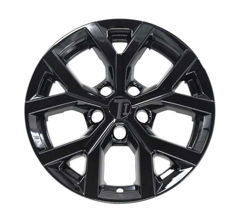 Single WSK881-18BLK gloss black wheel skins for 2024 Jeep Grand Cherokee, front view